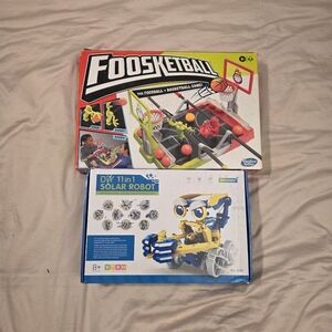 Hasbro Foosketball Game + 11-in-1 DIY Solar Robot STEM Kit